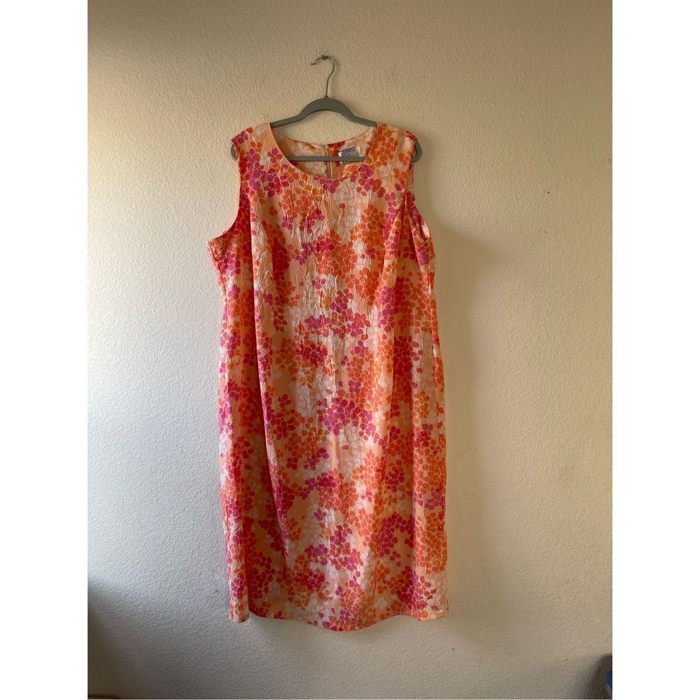 Vintage y2k‎ 90s floral crepe dress size 24 wp